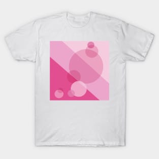 Pink Spheres Abstract T-Shirt